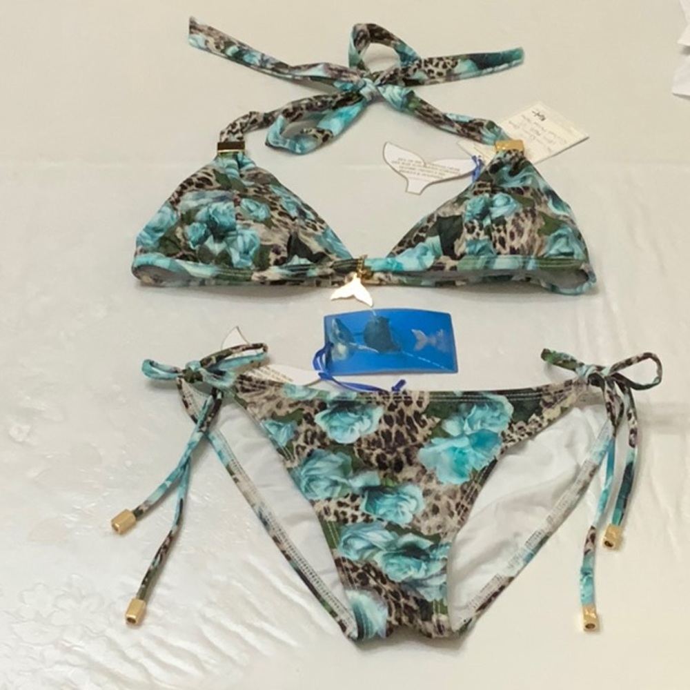 Lisa Blue AFRICAN QUEEN bikini -blue (#42)